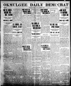 Okmulgee Daily Democrat (Okmulgee, Okla.), Vol. 6, No. 130, Ed. 1 Sunday, September 19, 1915