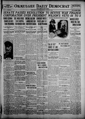 Okmulgee Daily Democrat (Okmulgee, Okla.), Vol. 10, No. 2, Ed. 1 Monday, January 3, 1921
