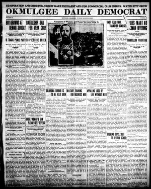 Okmulgee Daily Democrat (Okmulgee, Okla.), Vol. 6, No. 97, Ed. 1 Tuesday, August 10, 1915