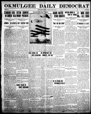 Okmulgee Daily Democrat (Okmulgee, Okla.), Vol. 6, No. 109, Ed. 1 Tuesday, August 24, 1915