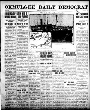 Okmulgee Daily Democrat (Okmulgee, Okla.), Vol. 6, No. 110, Ed. 1 Wednesday, August 25, 1915