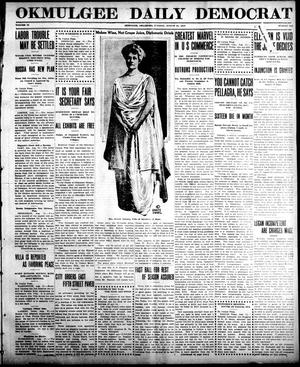 Okmulgee Daily Democrat (Okmulgee, Okla.), Vol. 6, No. 115, Ed. 1 Tuesday, August 31, 1915