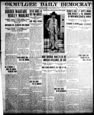 Okmulgee Daily Democrat (Okmulgee, Okla.), Vol. 6, No. 126, Ed. 1 Tuesday, September 14, 1915