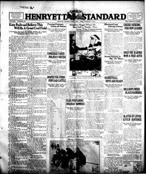 Henryetta Daily Standard (Henryetta, Okla.), Vol. 1, No. 220, Ed. 1 Friday, December 21, 1923