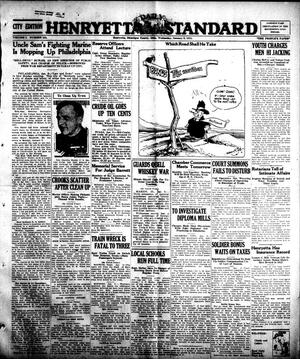 Henryetta Daily Standard (Henryetta, Okla.), Vol. 1, No. 235, Ed. 1 Wednesday, January 9, 1924