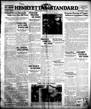 Henryetta Daily Standard (Henryetta, Okla.), Vol. 1, No. 240, Ed. 1 Tuesday, January 15, 1924