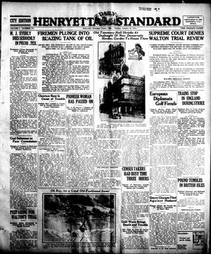 Henryetta Daily Standard (Henryetta, Okla.), Vol. 1, No. 245, Ed. 1 Monday, January 21, 1924