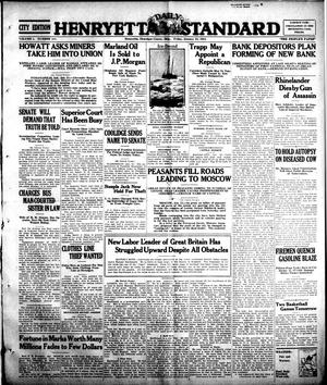 Henryetta Daily Standard (Henryetta, Okla.), Vol. 1, No. 249, Ed. 1 Friday, January 25, 1924