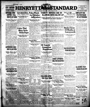 Henryetta Daily Standard (Henryetta, Okla.), Vol. 1, No. 250, Ed. 1 Sunday, January 27, 1924