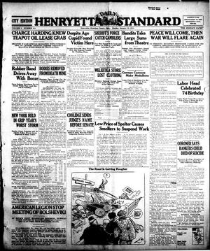 Henryetta Daily Standard (Henryetta, Okla.), Vol. 1, No. 251, Ed. 1 Monday, January 28, 1924