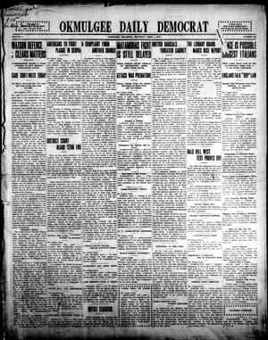 Okmulgee Daily Democrat (Okmulgee, Okla.), Vol. 5, No. 294, Ed. 1 Thursday, April 1, 1915