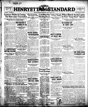 Henryetta Daily Standard (Henryetta, Okla.), Vol. 1, No. 97, Ed. 1 Sunday, July 29, 1923