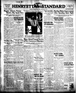 Henryetta Daily Standard (Henryetta, Okla.), Vol. 1, No. 99, Ed. 1 Tuesday, July 31, 1923