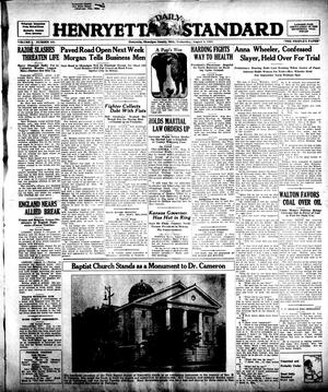 Henryetta Daily Standard (Henryetta, Okla.), Vol. 1, No. 101, Ed. 1 Thursday, August 2, 1923