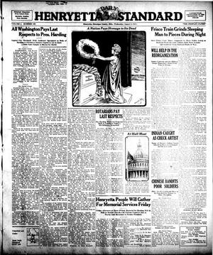 Henryetta Daily Standard (Henryetta, Okla.), Vol. 1, No. 106, Ed. 1 Wednesday, August 8, 1923