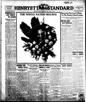 Henryetta Daily Standard (Henryetta, Okla.), Vol. 1, No. 108, Ed. 1 Friday, August 10, 1923