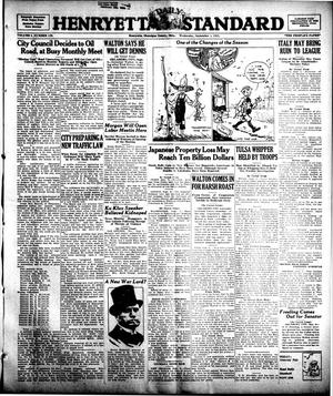 Henryetta Daily Standard (Henryetta, Okla.), Vol. 1, No. 129, Ed. 1 Wednesday, September 5, 1923