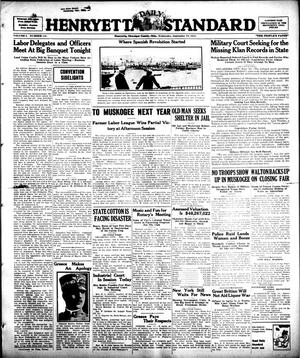 Henryetta Daily Standard (Henryetta, Okla.), Vol. 1, No. 141, Ed. 1 Wednesday, September 19, 1923