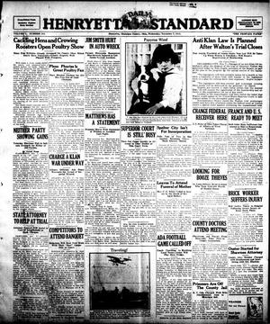 Henryetta Daily Standard (Henryetta, Okla.), Vol. 1, No. 183, Ed. 1 Wednesday, November 7, 1923