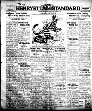 Henryetta Daily Standard (Henryetta, Okla.), Vol. 1, No. 202, Ed. 1 Friday, November 30, 1923