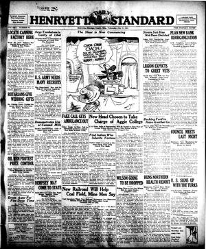 Henryetta Daily Standard (Henryetta, Okla.), Vol. 1, No. 94, Ed. 1 Wednesday, July 25, 1923