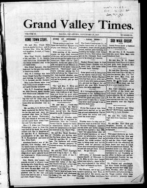 Grand Valley Times. (Salina, Okla.), Vol. 16, No. 33, Ed. 1 Friday, November 16, 1928