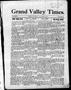 Newspaper: Grand Valley Times. (Salina, Okla.), Vol. 16, No. 33, Ed. 1 Friday, N…
