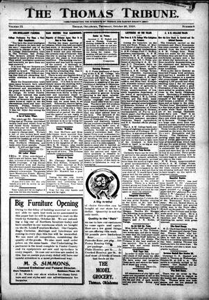 The Thomas Tribune. (Thomas, Okla.), Vol. 9, No. 9, Ed. 1 Thursday, October 20, 1910