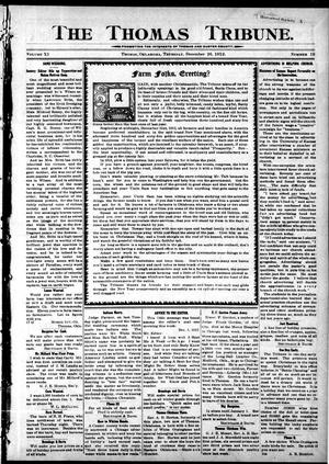 The Thomas Tribune. (Thomas, Okla.), Vol. 11, No. 19, Ed. 1 Thursday, December 26, 1912