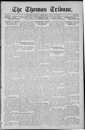 The Thomas Tribune. (Thomas, Okla.), Vol. 20, No. 52, Ed. 1 Thursday, August 3, 1922