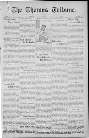 The Thomas Tribune. (Thomas, Okla.), Vol. 21, No. 18, Ed. 1 Thursday, December 7, 1922