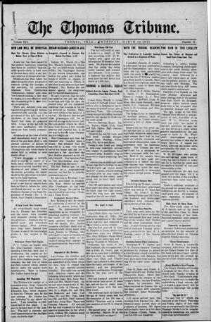 The Thomas Tribune. (Thomas, Okla.), Vol. 19, No. 33, Ed. 1 Thursday, March 24, 1921