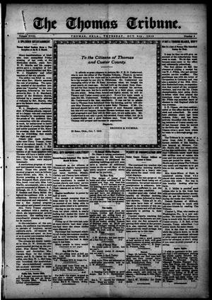 The Thomas Tribune. (Thomas, Okla.), Vol. 18, No. 9, Ed. 1 Thursday, October 9, 1919