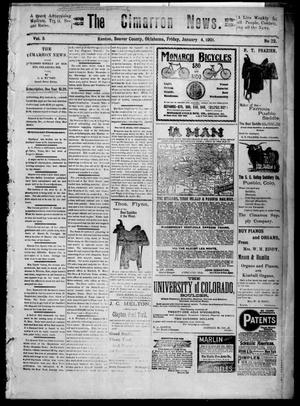 The Cimarron News. (Kenton, Okla.), Vol. 3, No. 22, Ed. 1 Friday, January 4, 1901