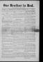 Newspaper: Our Brother in Red. (Muskogee, Indian Terr.), Vol. 1, No. 4, Ed. 1 Fr…