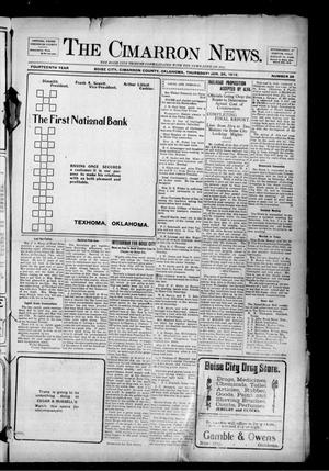 The Cimarron News. (Boise City, Okla.), Vol. 14, No. 28, Ed. 1 Thursday, January 25, 1912