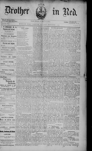 Our Brother in Red. (Muskogee, Indian Terr.), Vol. 7, No. 37, Ed. 1 Saturday, September 7, 1889