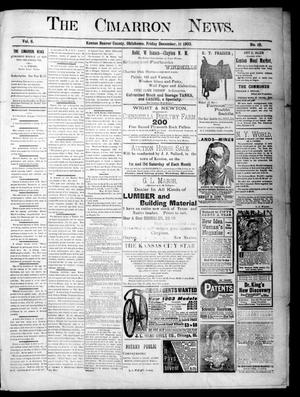 The Cimarron News. (Kenton, Okla.), Vol. 6, No. 19, Ed. 1 Friday, December 11, 1903