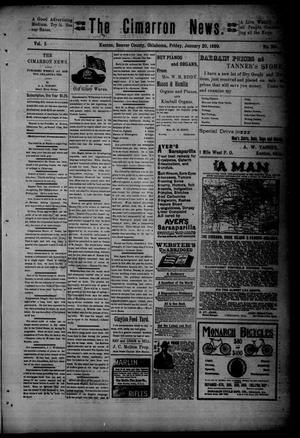 The Cimarron News. (Kenton, Okla.), Vol. 1, No. 24, Ed. 1 Friday, January 20, 1899