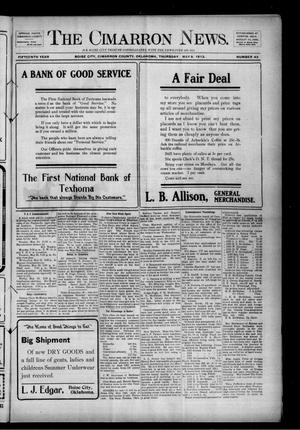 The Cimarron News. (Boise City, Okla.), Vol. 15, No. 43, Ed. 1 Thursday, May 8, 1913
