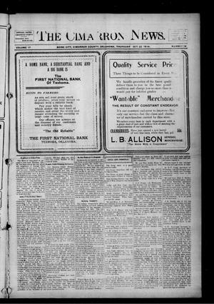 The Cimarron News. (Boise City, Okla.), Vol. 17, No. 14, Ed. 1 Thursday, October 22, 1914