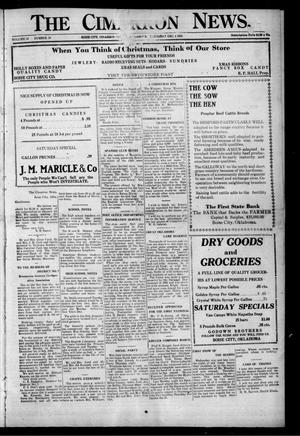 The Cimarron News. (Boise City, Okla.), Vol. 27, No. 19, Ed. 1 Thursday, December 4, 1924