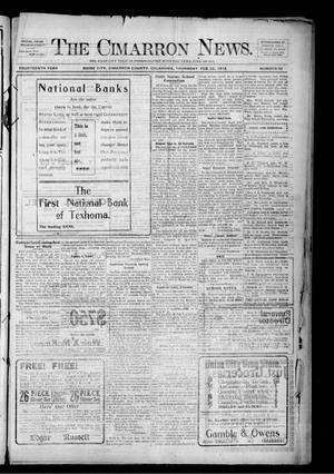 The Cimarron News. (Boise City, Okla.), Vol. 14, No. 32, Ed. 1 Thursday, February 22, 1912