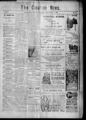 The Cimarron News. (Kenton, Okla.), Vol. 4, No. 9, Ed. 1 Friday, October 4, 1901