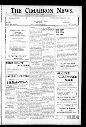 The Cimarron News. (Boise City, Okla.), Vol. 27, No. 5, Ed. 1 Thursday, August 28, 1924