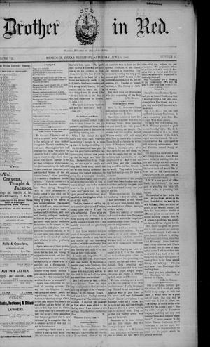 Our Brother in Red. (Muskogee, Indian Terr.), Vol. 7, No. 24, Ed. 1 Saturday, June 8, 1889