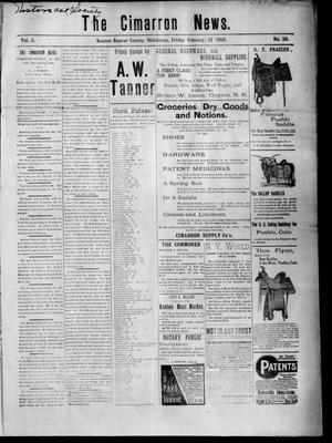 The Cimarron News. (Kenton, Okla.), Vol. 5, No. 28, Ed. 1 Friday, February 13, 1903