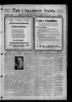 The Cimarron News. (Boise City, Okla.), Vol. 16, No. 44, Ed. 1 Thursday, May 21, 1914