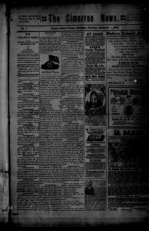 The Cimarron News. (Kenton, Okla.), Vol. 1, No. 4, Ed. 1 Thursday, September 1, 1898