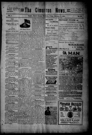 The Cimarron News. (Kenton, Okla.), Vol. 1, No. 28, Ed. 1 Friday, February 17, 1899